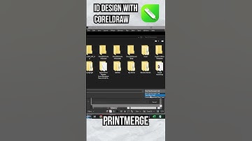 ID Design with CorelDRAW Print Merge #coreldraw #coreldrawtutorial