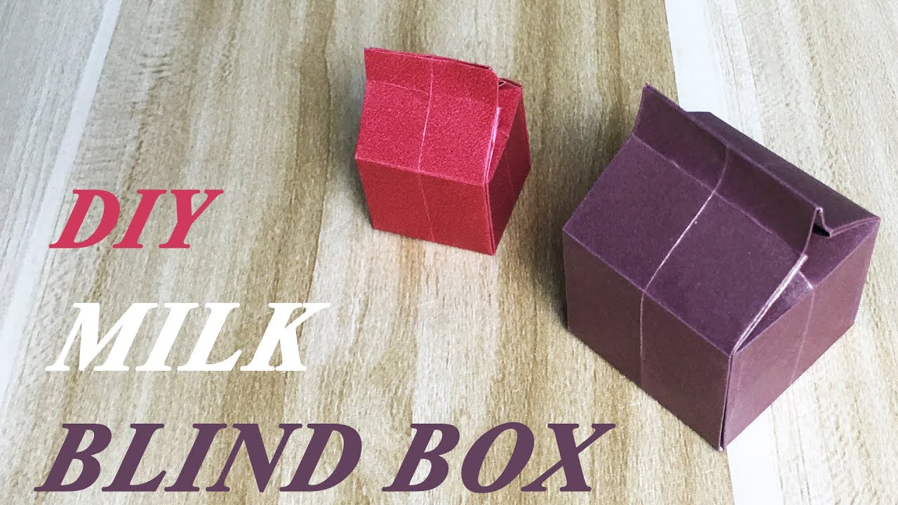 Easy Origami Milk Blind Box Tutorial DIY Paper Crafts YouTube