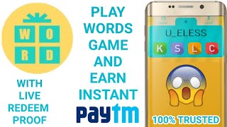 LUCKYWORDS - PLAY WORDS GAME AND EARN PAYTM CASH | NEW PAYTM CASH EARNING APP 2020 screenshot 4