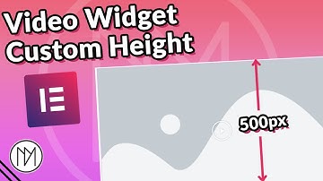 Change Video Widget Height In Elementor Free - Tutorial