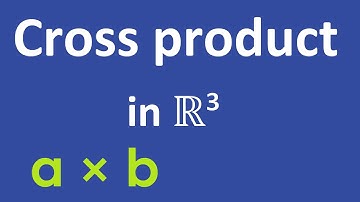 Cross/Vector Product in ℝ³ | formula, basic properties, orthogonality, examples