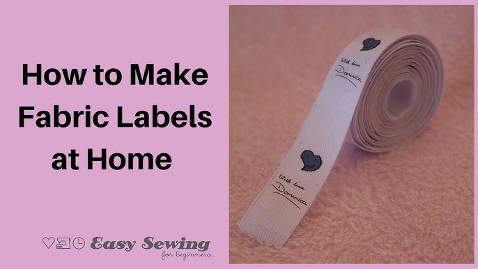 How to Make Clothing Tags - 4 Options - Melly Sews