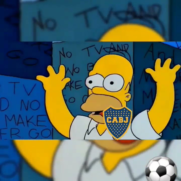 Boca podría perder la liga/ Los simpson Versión Futbol Argentino