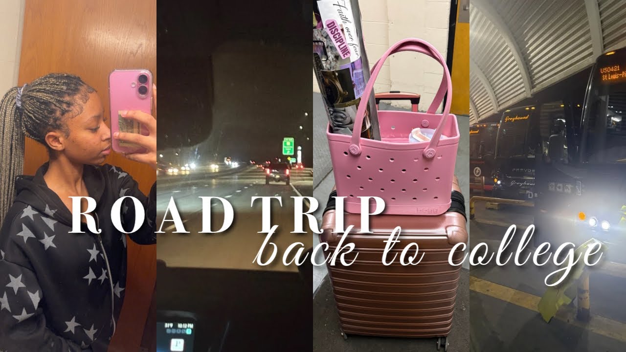 TRAVEL VLOG | Road Trip Back to My College Apartment + Unpacking
