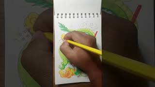 Colored Pencil Mastery: Goku &amp; Shenron #drawing #tutorial #anime