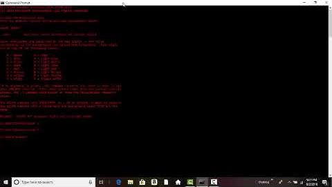 Change font color and size in command prompt.