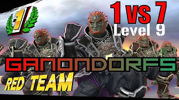 1v7 LVL 9 GANONDORFS - Super Smash Brothers