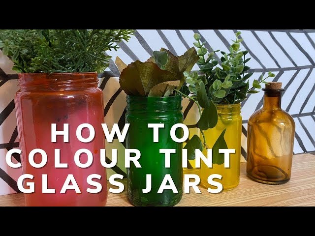 How to Make Colored Glass Jars and Get the Vintage Look