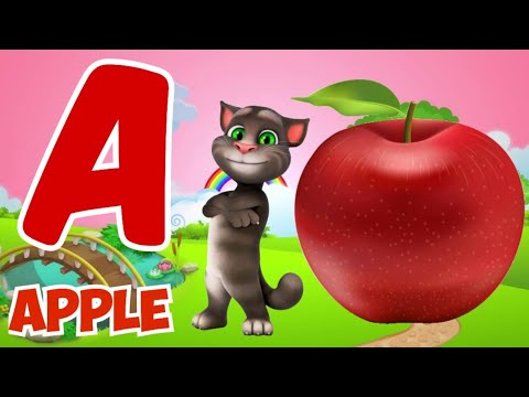 Phonic sound with two words, a for apple b for ball, english alphabet for toddlers @Ronukitv 