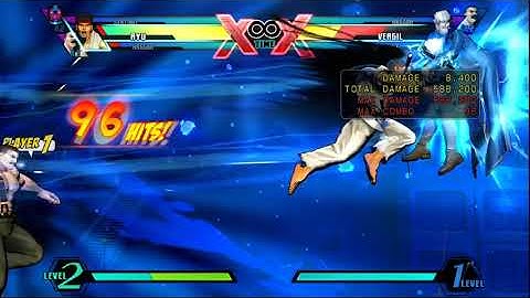 UMVC3 Ryu - Shin(ku) Hadoken Double Double