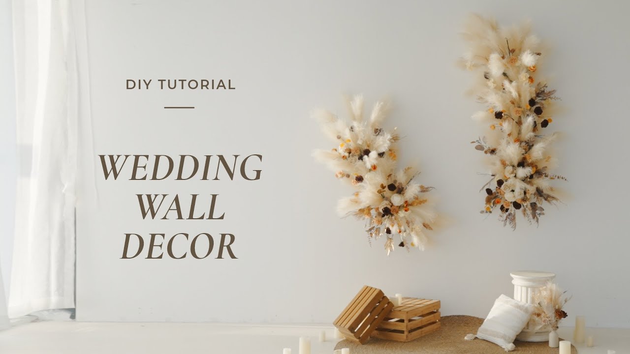 How to make Rusty Mustard wedding wall decor wedding flower