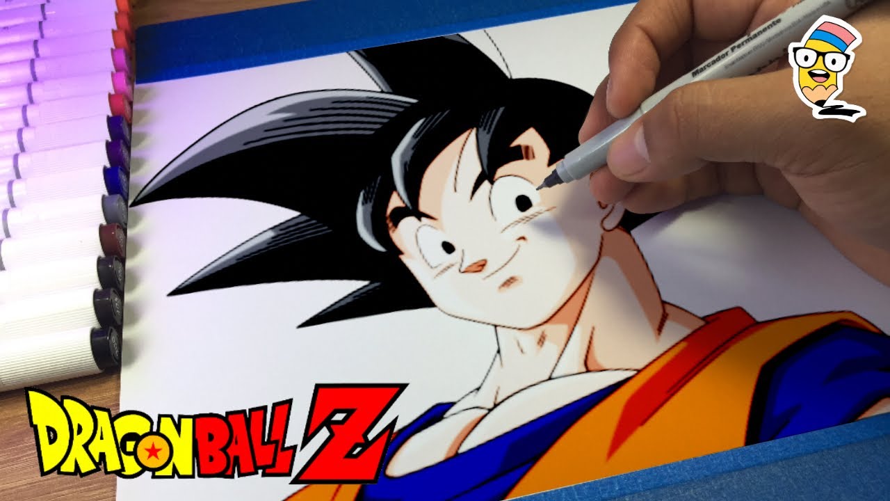 Dibujando a Son GOKU “Dragon Ball Z” | @dibujasgenialz - YouTube