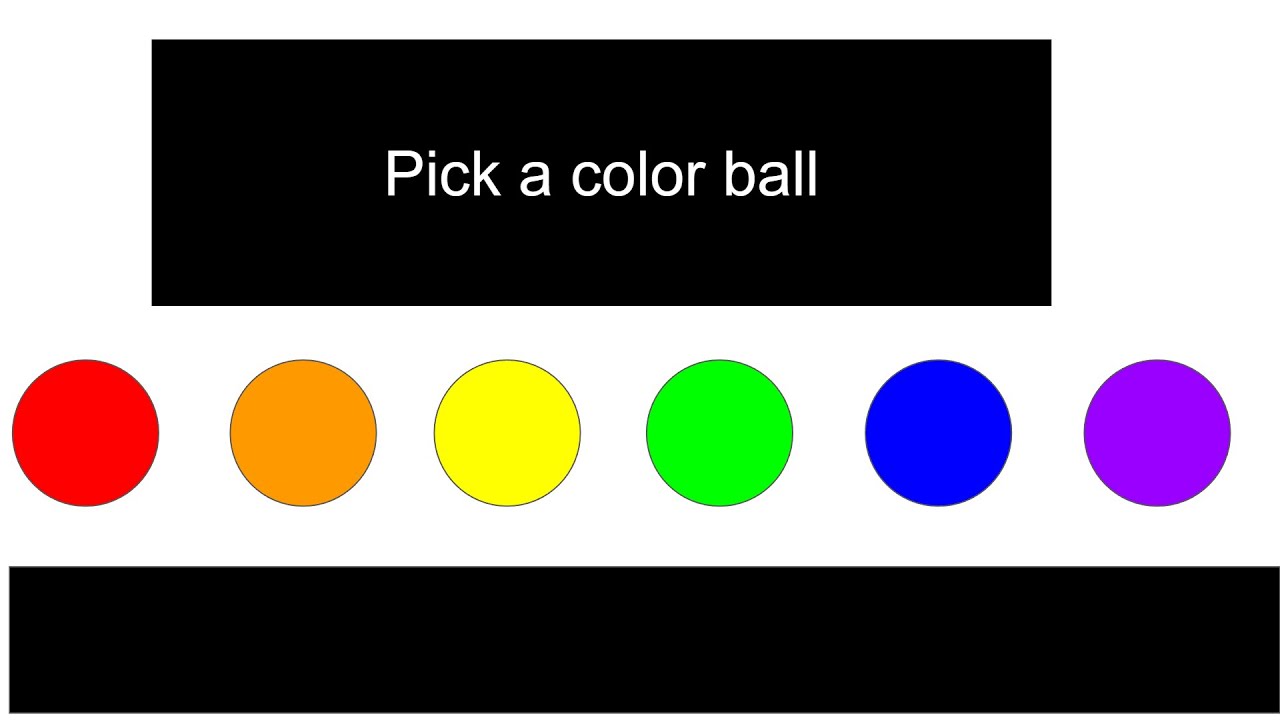 Pick a color ball (or not) - YouTube