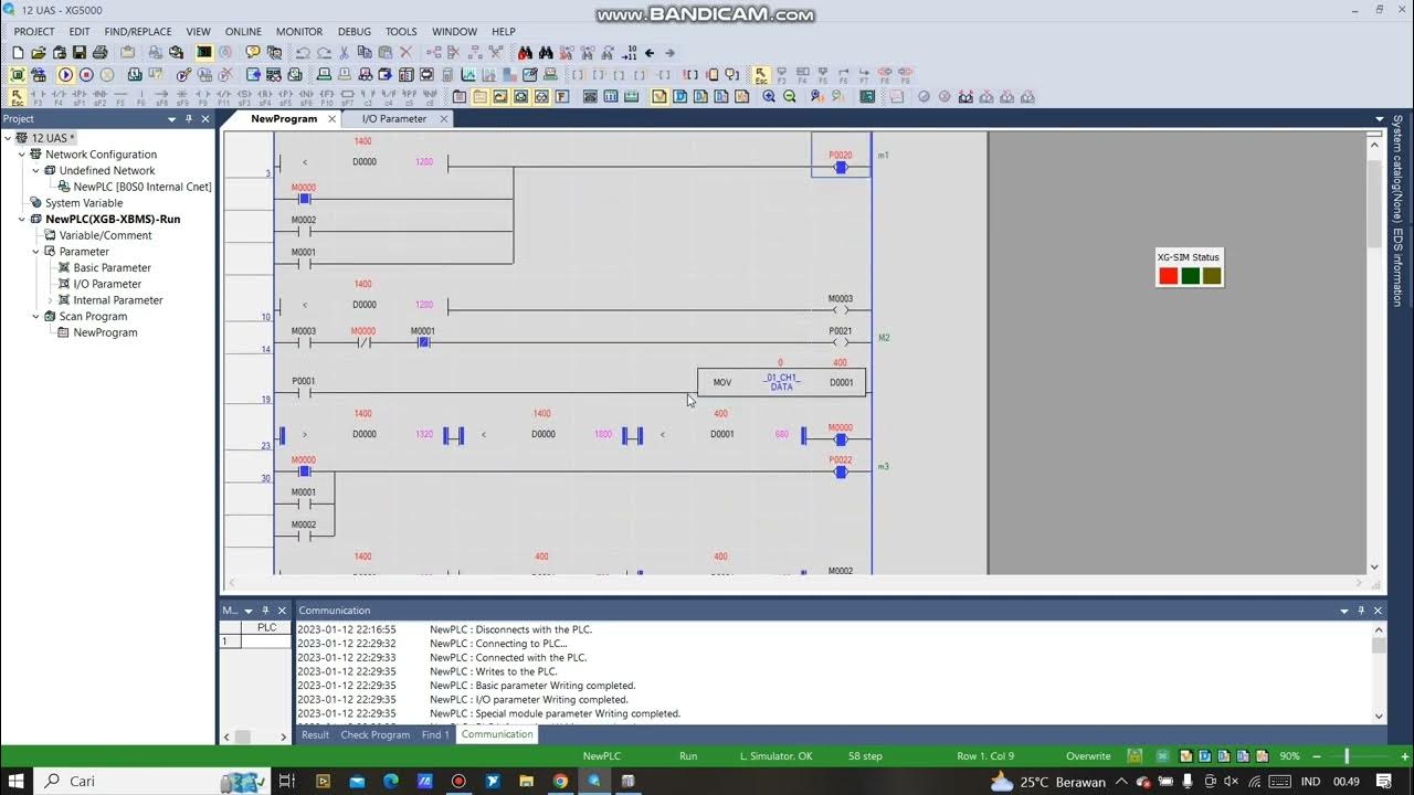 input analog plc ls (xgb5000) - YouTube