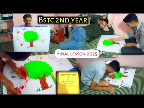 Bstc second year final lesson chart ||bstc 2nd year 2025||bstc second year paper