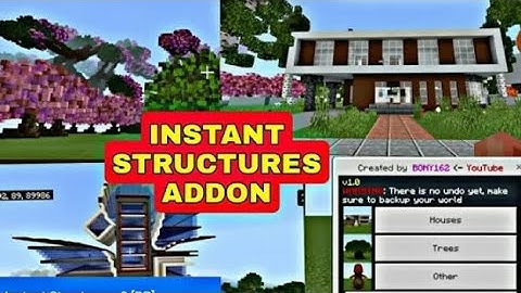 Instant Structures Mod For Minecraft Pocket Edition | Instant Structures Mod Mcpe 1.18