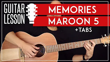 Memories Guitar Tutorial  🎸Maroon 5 Guitar Lesson |No Capo + Easy Chords|