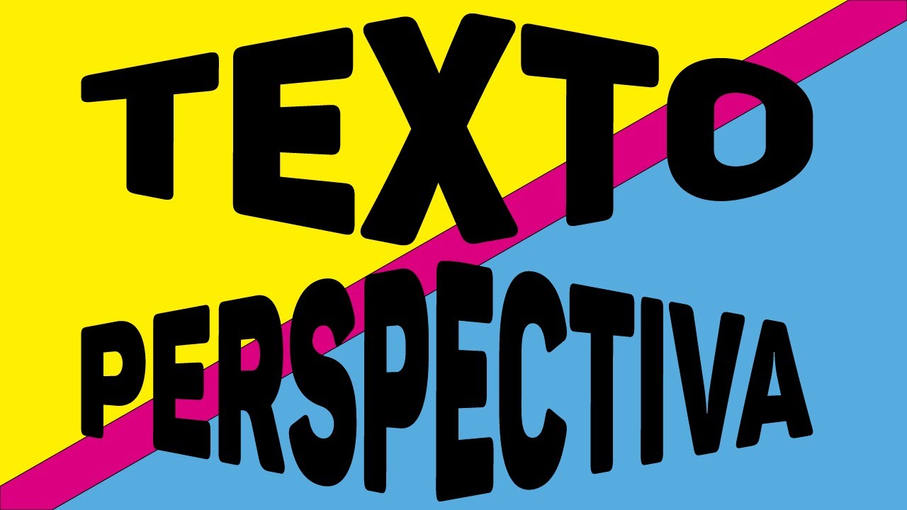 TEXTO EN PERSPECTIVA EN ILLUSTRATOR Cómo crear un texto personalizado