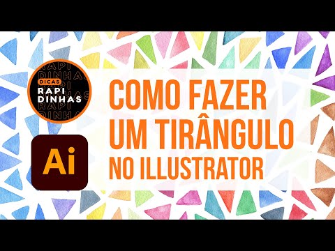 Vídeo: Como Desenhar Um Triângulo No Adobe Illustrator
