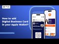 How to add a digital business card to your apple wallet digitalbusinesscard applewallet