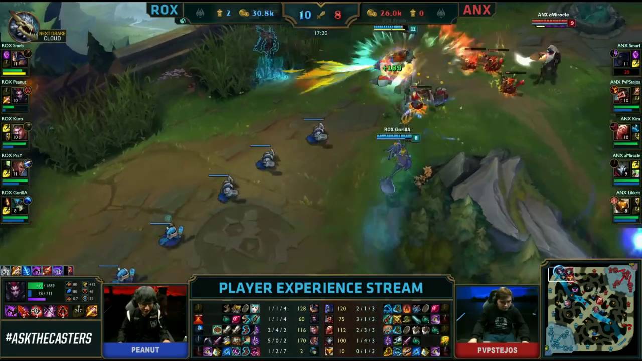 ROX Peanut doesn't need his hands to gank - League of Legends