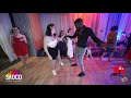 Tamba salsache hissirou and alexandra petkova salsa dancing at 3 front relax