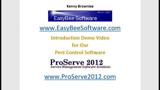 ProServe 2012 - Pest Control Software Introduction Demo screenshot 1
