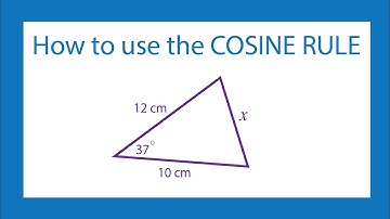 How to use the Cosine Rule