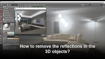 How to remove the reflections in the 3D objects?