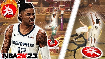 This JA MORANT BUILD is UNSTOPPABLE in the 1V1 COURT on NBA 2K23! BEST ISO DEMIGOD BUILD 2K23