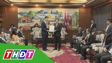 Lãnh đạo tỉnh Đồng Tháp thăm chúc Tết cổ truyền tại Lào | THDT