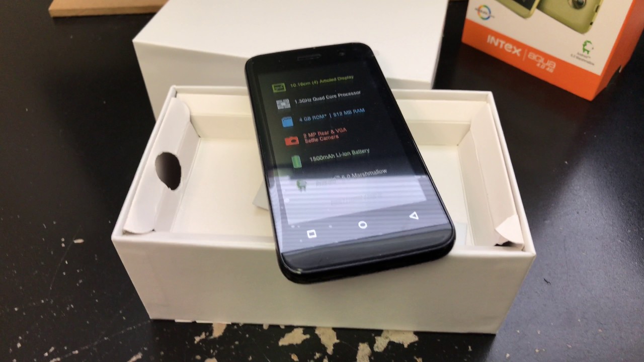 INTEX AQUA 4.0 4G DUAL SIM Unboxing Video – in Stock at www.welectronics.com
