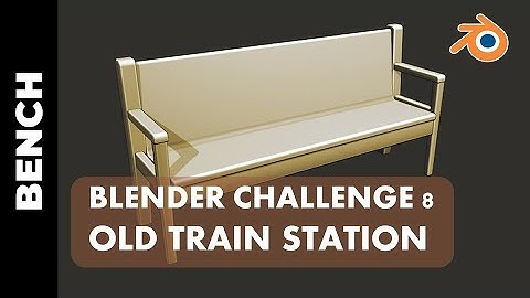 BLENDER CHALLENGE 8: Old Train Station (Part 2)