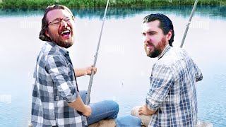 fishing with wildcat in a dumb simulator game