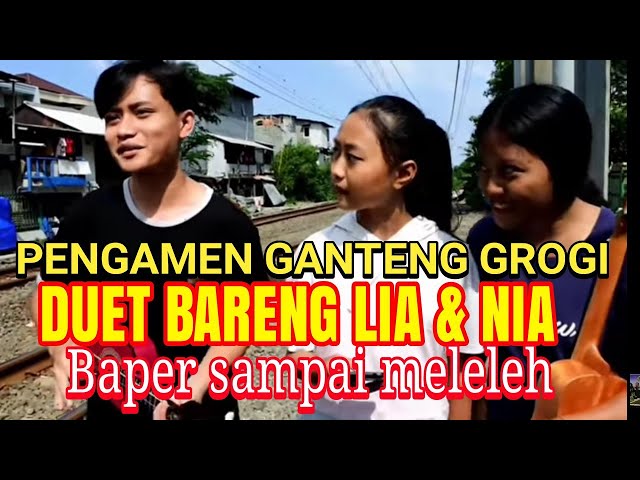 Gagal fokus Iqbal pengamen ganteng saat duet sama Lia u0026 Nia begini endingnya.!! Ilusi tak bertepi class=