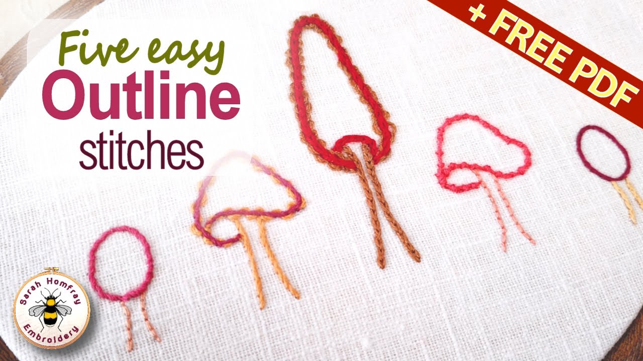 How to do Bead Embroidery with the Pekinese Stitch - Sarah's Hand Embroidery  Tutorials