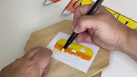 Scary HALLOWEEN pumpkin | Dual tip brush pens from Life of Colour