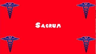 Pronounce Medical Words ― Sacrum