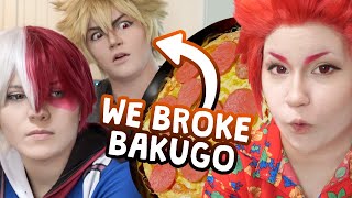 Baking the MANLIEST Pizza | My Hero Academia Cosplay