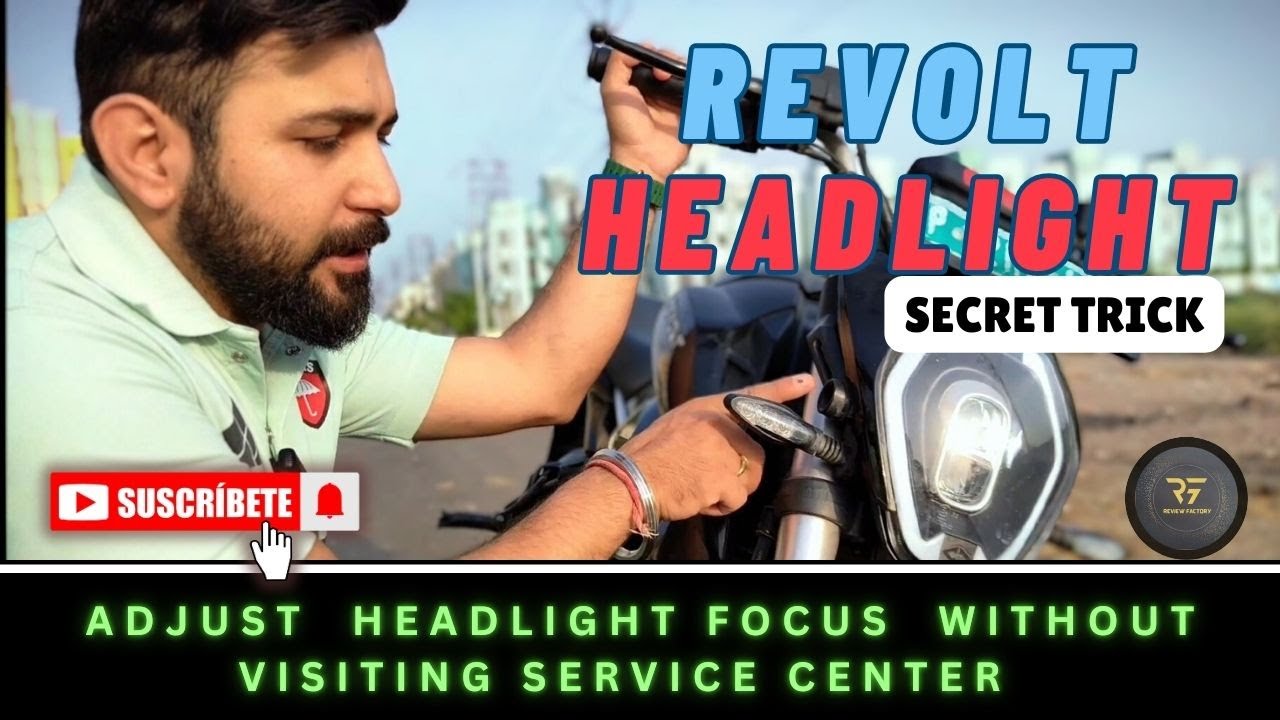 How to Adjust Headlight focus of Revolt RV400 YouTube