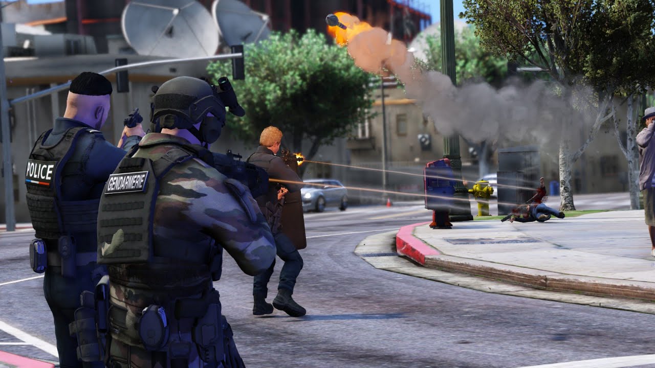 [GTA 5] TIR DE LANCE ROQUETTE SUR LA POLICE ET LE GIGN | LSPDFR #1048