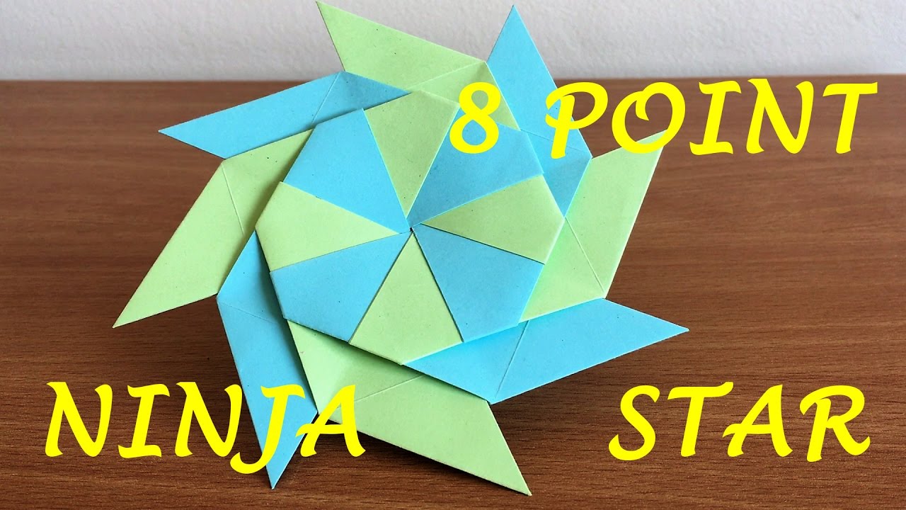 How To Make A Transforming Ninja Star 8 Pointed 8 Steps