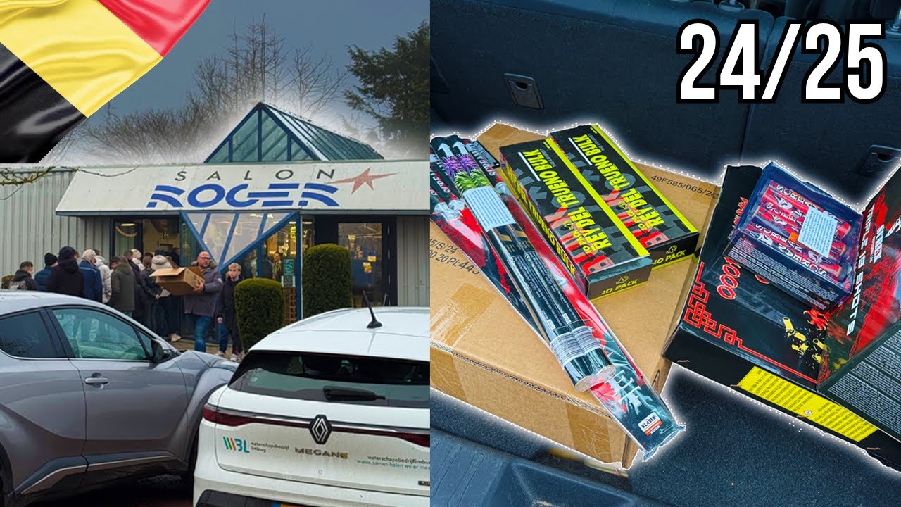 VEEL VUURWERK SHOPPEN SALON ROGER BELGIE 2024-2025