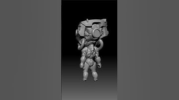 Mechanic design #robot #3dmodel #blender #zbrush