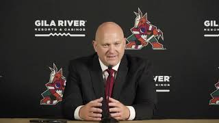 Information André Tourigny at Media Day 2022 | Arizona Coyotes Guide