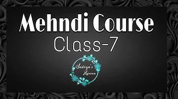 Mehndi class 7 | Checks mehndi element | Mehndi | Mehndi tutorial | easy mehndi course