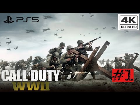 Call Of Duty WW2 Walkthrough Part 1 Campaign FULL GAME [4K 60FPS] - No Commentary PS5 Gameplay