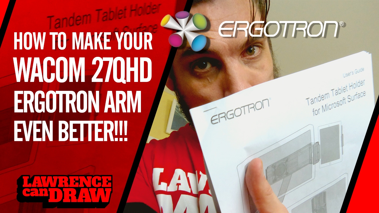 How to make your Wacom Cintiq 27QHD Ergotron arm even better!!!