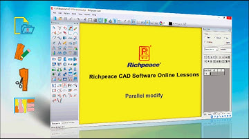 Richpeace CAD Software Online Lessons-Tip of the day-parallel modify (V10)