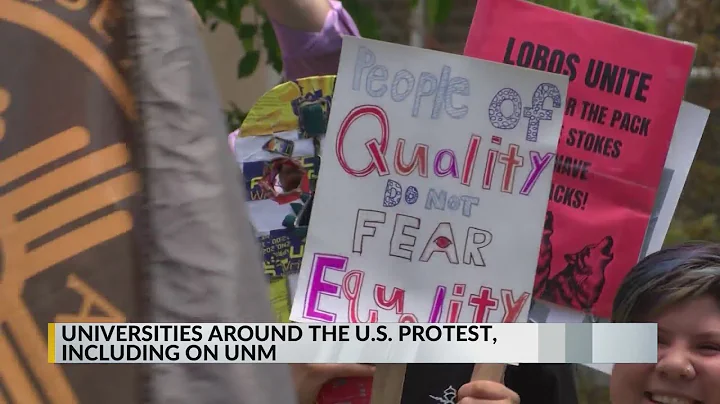 Protesters rally against Trump Administration on UNM campus